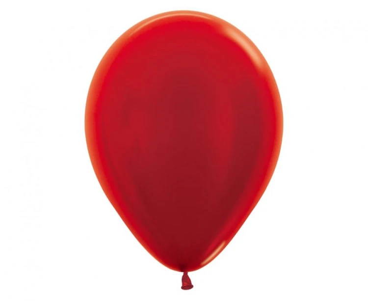 Balony Sempertex 12", Metallic Czerwone, 50 szt.