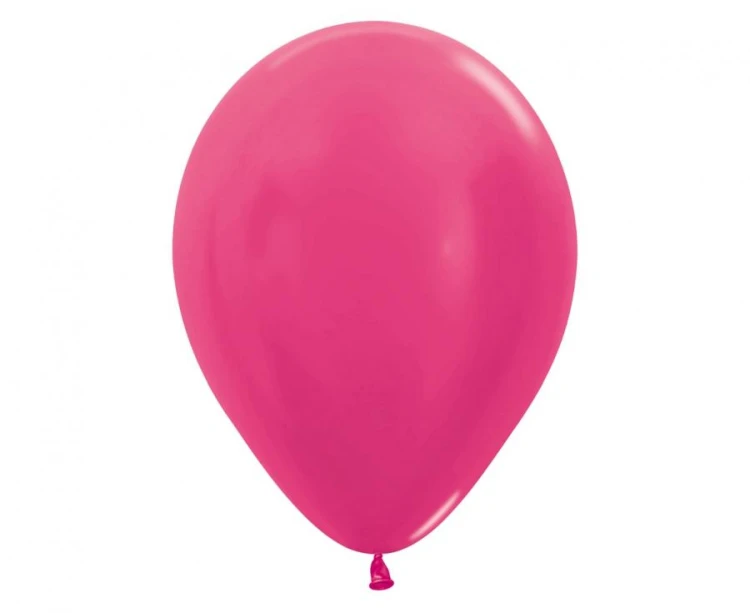 Balony Sempertex 12", Metallic Fuksja, 50 szt.