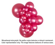 Balony Sempertex 12", Metallic Fuksja, 50 szt.