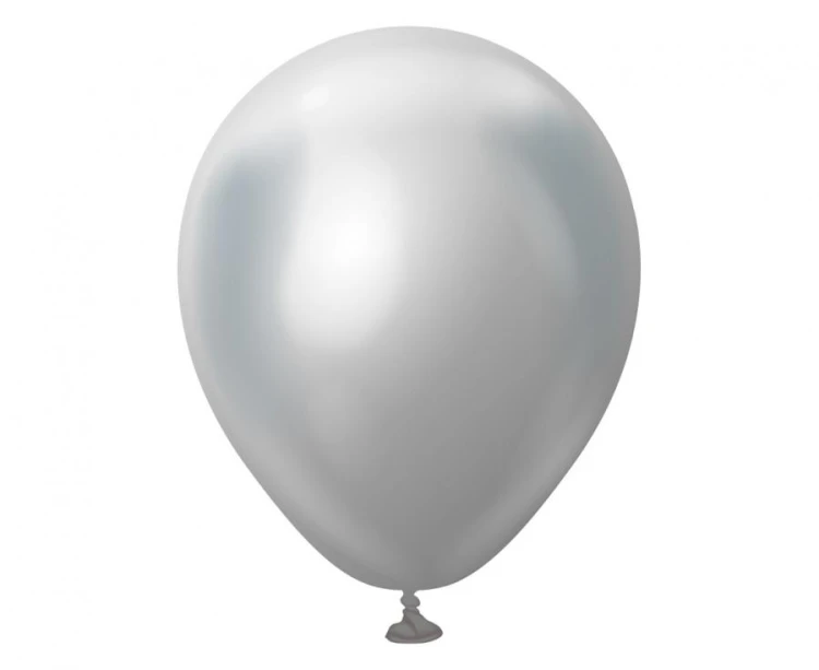 Balony 5" Mirror Silver , 100 szt.