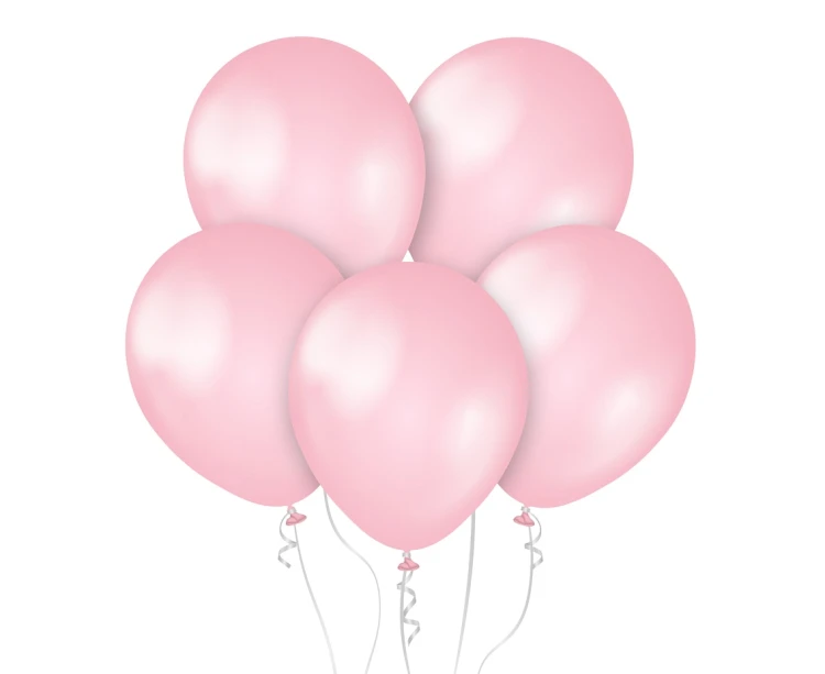 Balony Kalisan 11", perłowe różowe, 50 szt.
