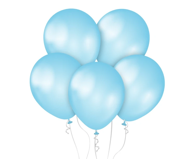 Balony Kalisan 11", perłowe błękitne, 50 szt.