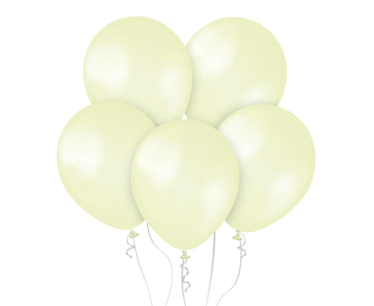 Balony Kalisan 11", perłowe cytrynowe, 50 szt.