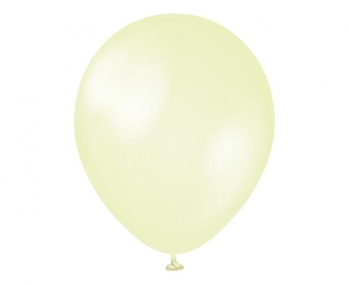 Balony Kalisan 11", perłowe cytrynowe, 50 szt.