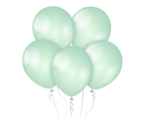 Balony Kalisan 11", perłowe zielone, 50 szt.