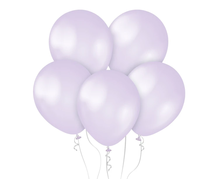 Balony Kalisan 11", perłowe liliowe, 50 szt.