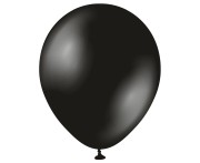 Balony Kalisan 11", metalik czarne, 50 szt.