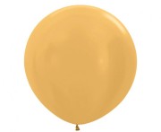 Balony Sempertex 24", Metaliczne, Złote, 3 szt.