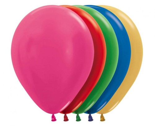Balony Sempertex 12", Metallic Mix, 50 szt.