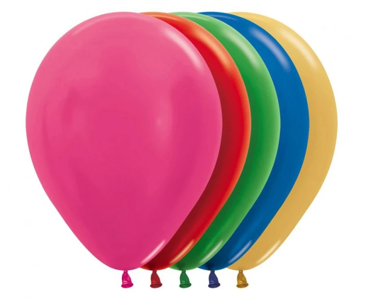 Balony Sempertex 12", Metallic Mix, 50 szt.