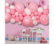 Girlanda balonowa DIY Baby Pink, 65 szt.