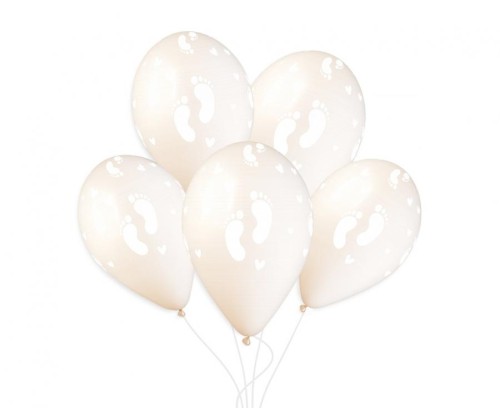 Balony Gemar 13", stópki dziecięce, lniane, 50szt
