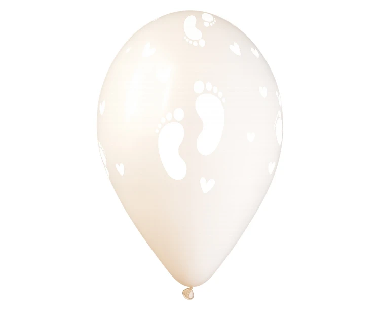 Balony Gemar 13", stópki dziecięce, lniane, 50szt