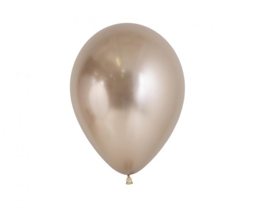 Balony Sempertex 5", Chromowane Szampańskie, 50 szt.