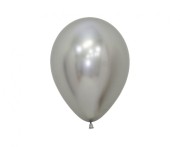 Balony Sempertex 5", Chromowane Srebrne, 50 szt.