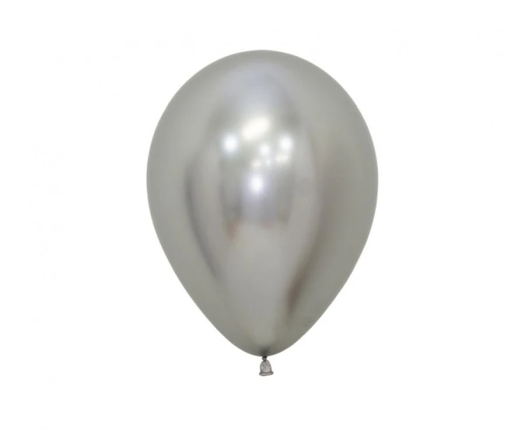 Balony Sempertex 5", Chromowane Srebrne, 50 szt.