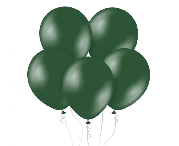 Balony Kalisan 11", metalik zielone, 50 szt.