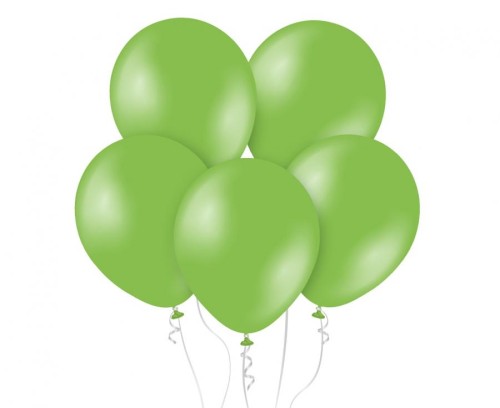 Balony Kalisan 11", metalik limonkowe, 50 szt.