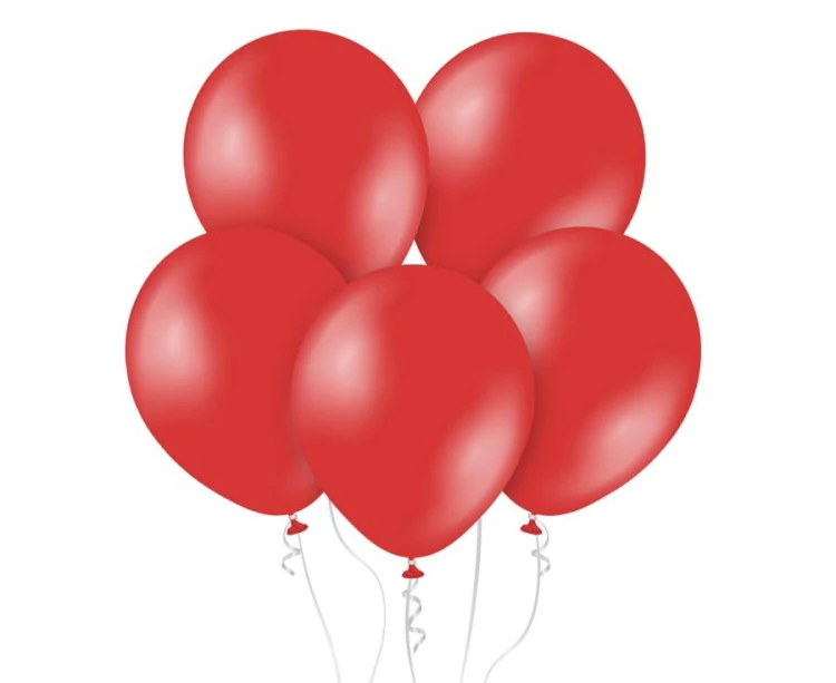 Balony Kalisan 11", metalik czerwone, 50 szt.
