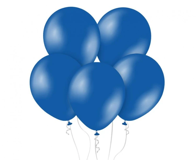 Balony Kalisan 11", metalik szafirowe niebieskie, 50 szt.