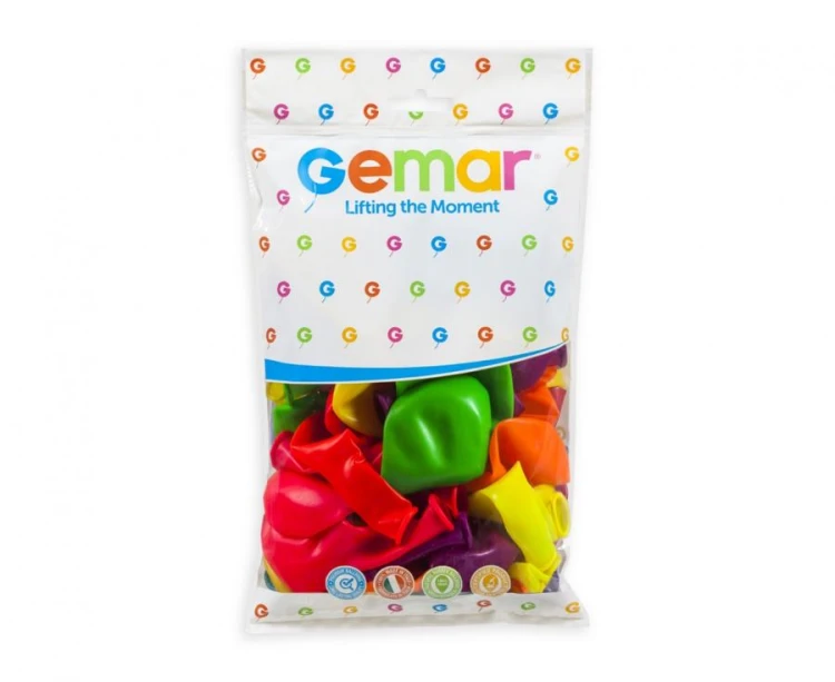 Balon GF90 fluor 10" - "różnokolorowy" / 100 szt.