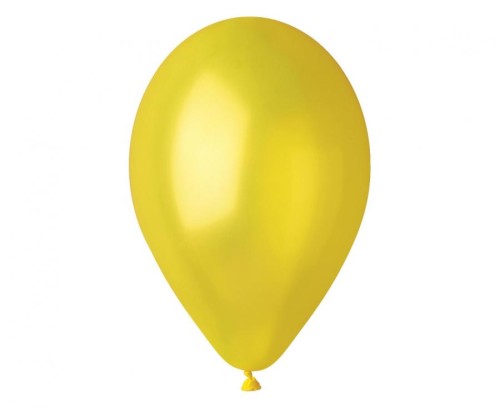 Balony GM90 metal 10" - żółte 30/ 100 szt.