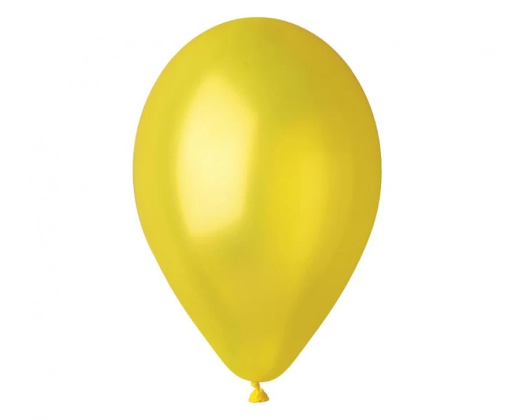 Balony GM90 metal 10" - żółte 30/ 100 szt.