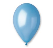 Balony GM90 metal 10" - błękitne 35/ 100 szt.