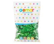 Balony GM90 metal 10" - zielone 37/ 100 szt.