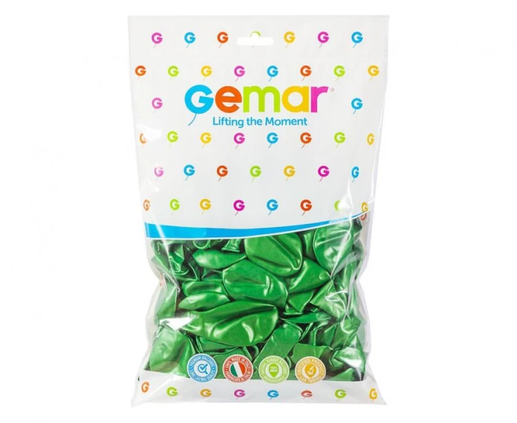 Balony GM90 metal 10" - zielone 37/ 100 szt.
