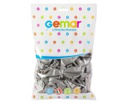 Balony GM90 metal 10" - srebrne 38/ 100 szt.