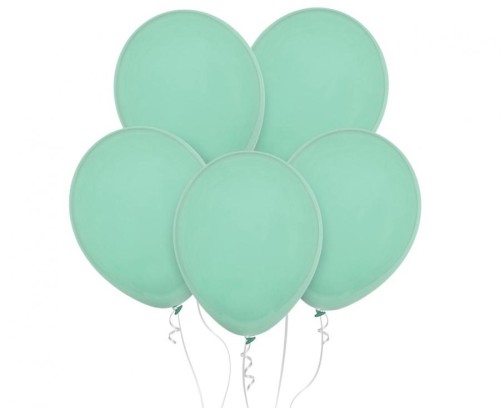 Balony Decomex 11", pastel Green Tea, 100 szt.