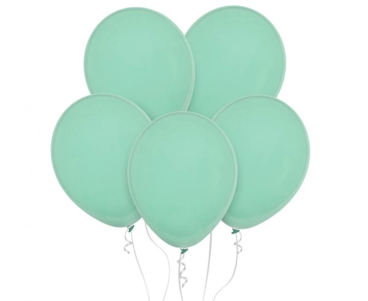 Balony Decomex 11", pastel Green Tea, 100 szt.