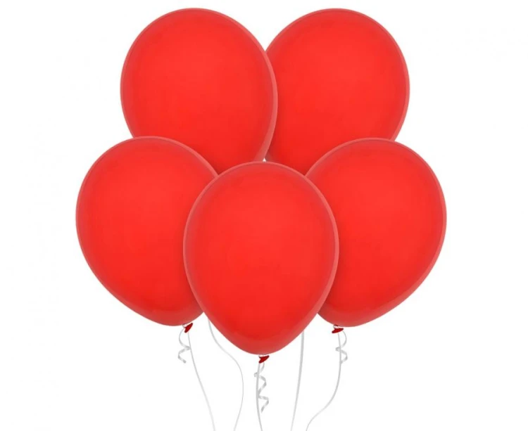 Balony Decomex 11", pastel Red, 100 szt.