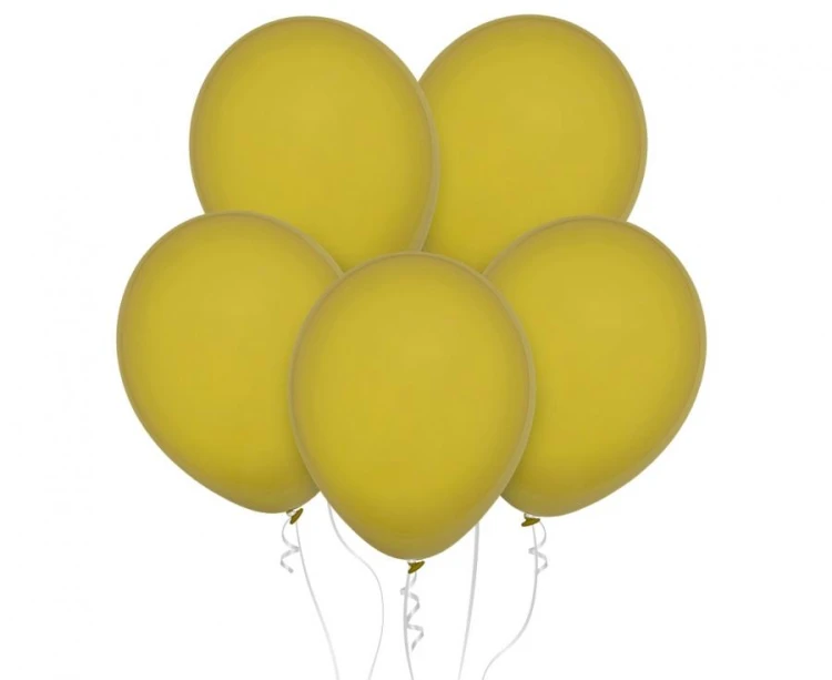 Balony Decomex 11", pastel Mustard, 100 szt.