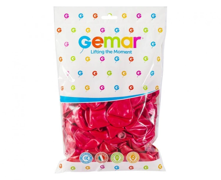 Balony GM90 metal 10" - wiśniowe 53/ 100 szt.