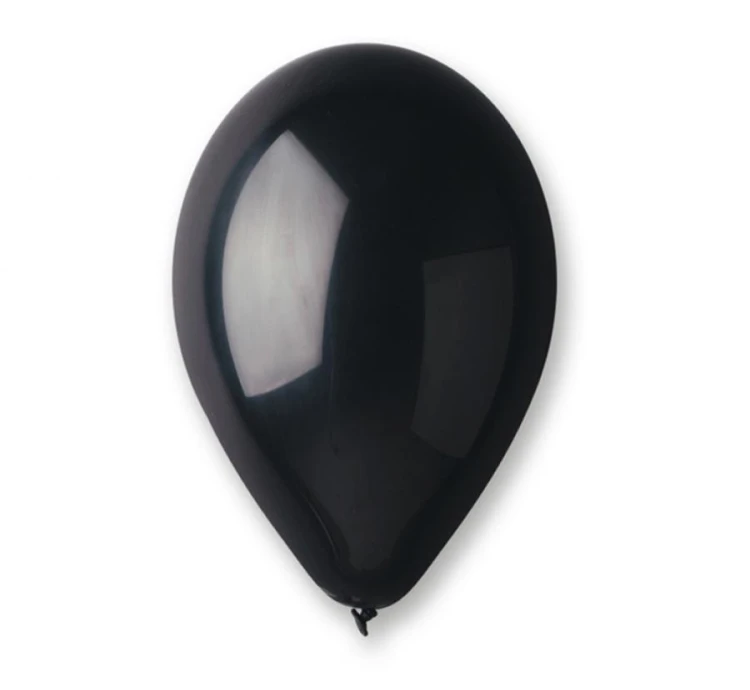Balony GM90 metal 10" - czarne 65/ 100 szt.