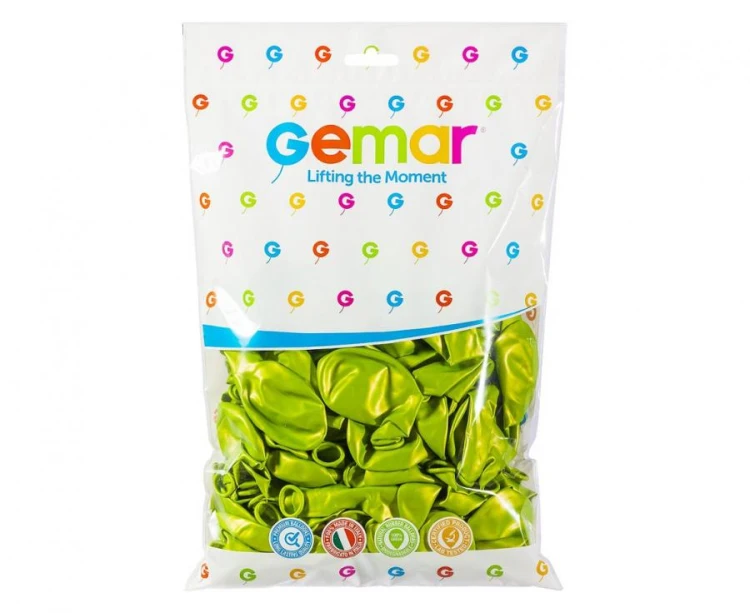 Balony GM90 metal 10" - pistacjowe 67/ 100 szt.