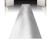 Srebrny dywan imprezowy Boland 450x60 cm - błyszczący chodnik VIP