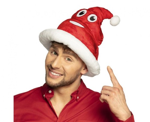 Zabawna czapka świąteczna Shitmas - czerwona czapka imprezowa