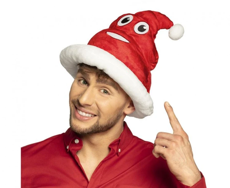Zabawna czapka świąteczna Shitmas - czerwona czapka imprezowa