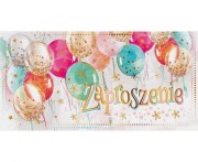 Zaproszenie ogólne, Balony, 17x8,5 cm, 10 szt.