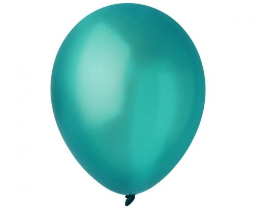 Balony Decomex 9", metallic Emerald Green, 100 szt.