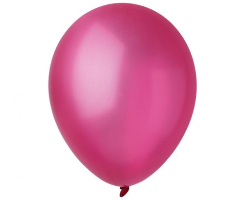 Balony Decomex 9", metallic Fuchsia, 100 szt.