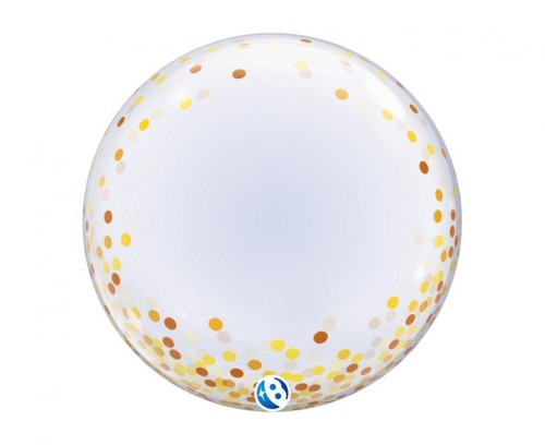 Balon Takara DECO Gold Confetti Dots, 24"