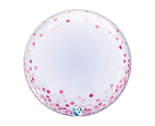 Balon Takara DECO Pink Confetti Dots, 24"