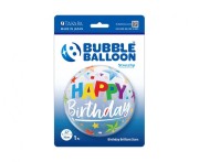 Balon Takara BUBBLE BALLOON Birthday Brilliant Stars, 22"