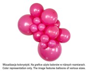 Balony Sempertex 9", Fuksja, 50 szt.