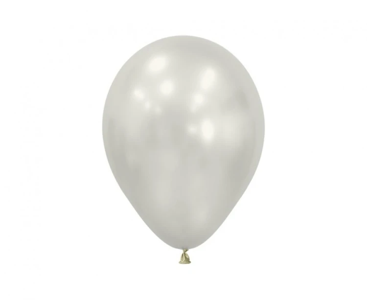 Balony Sempertex 5", Silk, Białe, 50 szt.