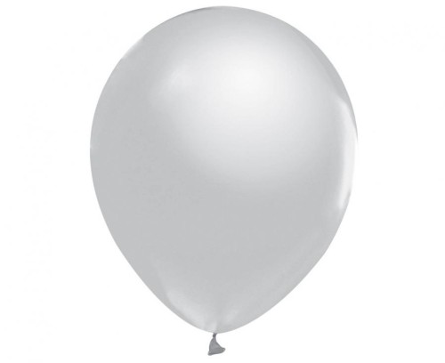 Balony Beauty&Charm, metaliki srebrne 12"/ 50 szt.